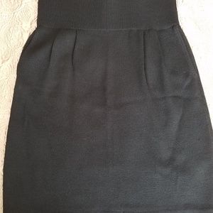 CLASSIC ST JOHN BASICS BLACK SANTANA KNIT SKIRT